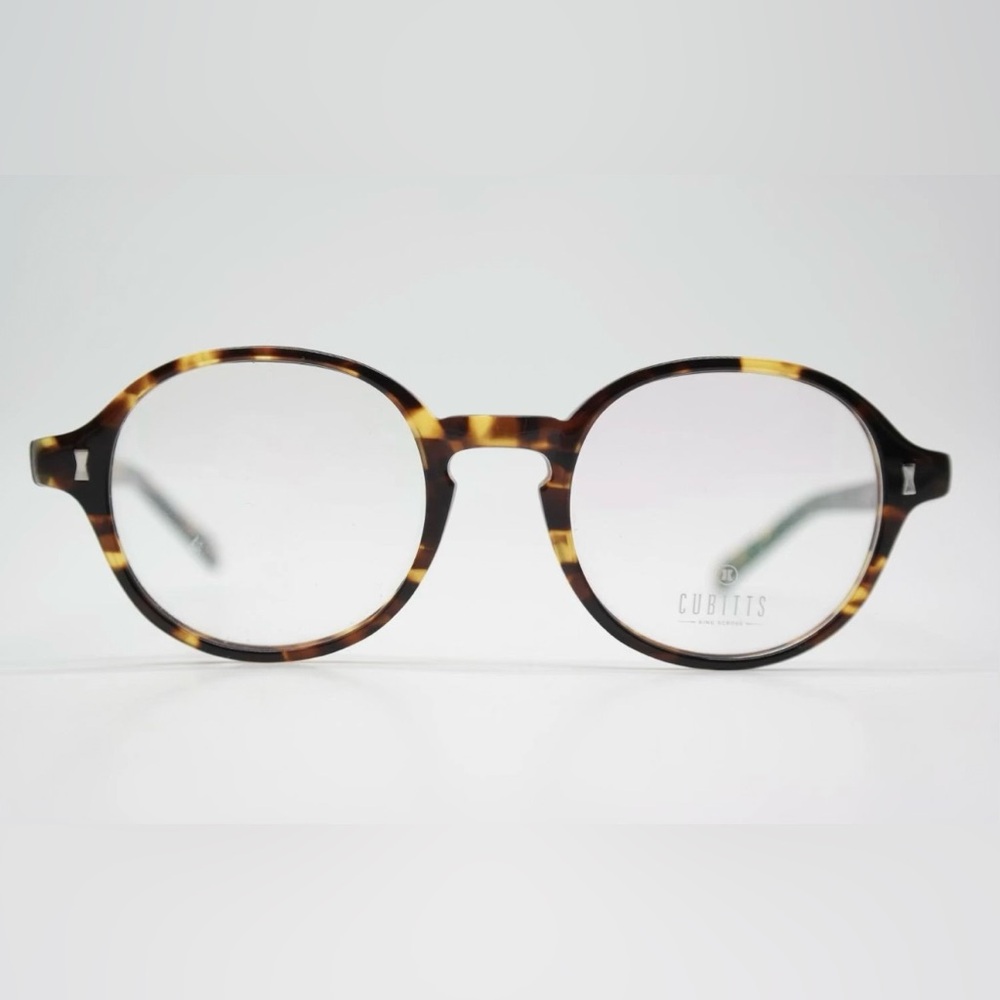 Cubitts Marchmont Brown Silver Oval Frame New Brown Tortoise Shell Glasses